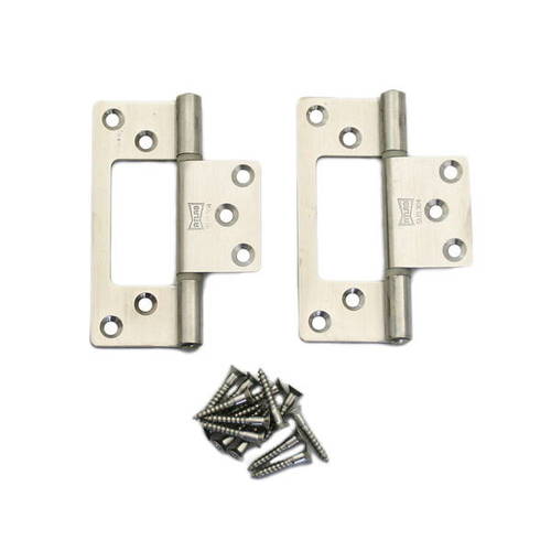 ハイロジック ステンレスフラッシュ蝶番 76mm HL 2枚入 17477 71735/2488382