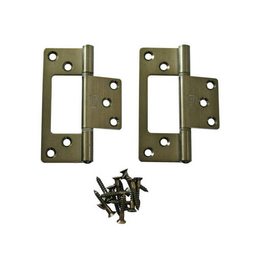 Rakuten - ハイロジック ステンレスフラッシュ蝶番 76mm LU 2枚入 17498 71739/2488392