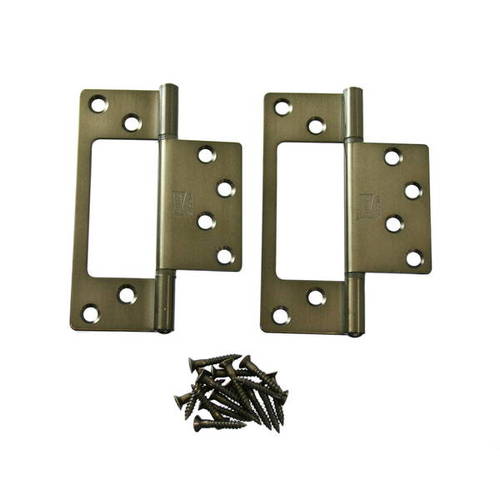 ハイロジック ステンレスフラッシュ蝶番 102mm LU 2枚入 17500 71741/2488394