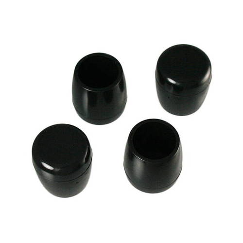 ハイロジック パイプ 脚キャップ 21mm 黒丸 4個入 A-105 57105