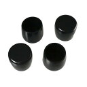 ハイロジック パイプ 脚キャップ 32mm 黒丸 4個入 A-107 57107