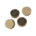 ハイロジック 打込フェルト 28mm 丸 ブラウン 4個入 A-206 57206(3)