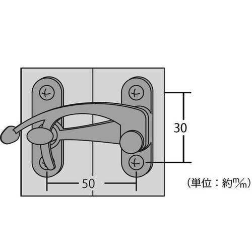 ハイロジック 防災ウチカケ 大 真鍮色 58532の紹介画像2