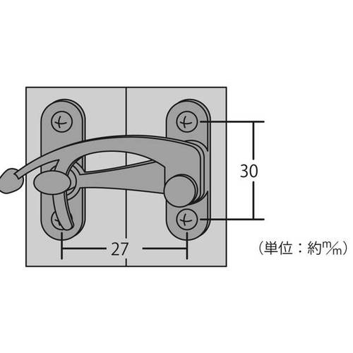 ハイロジック 防災ウチカケ 小 銅色 58533の紹介画像2