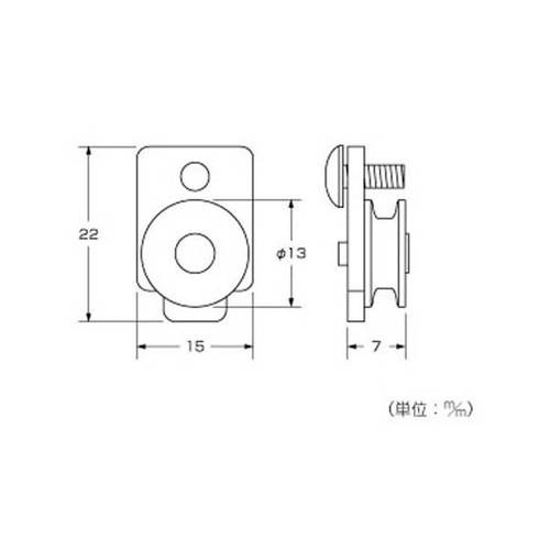 ハイロジック 網戸用取替戸車不二FF-0360...の紹介画像2