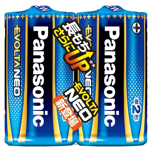 パナソニック PANASONIC EVOLTA NEO アルカリ乾電池 単2形 2本パック LR14NJ/2SE