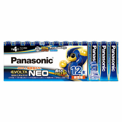 パナソニック PANASONIC EVOLTA NEO アルカリ乾電池 単4形 12本パック LR03NJ/12SW パナソニック PANASONIC EVOLTA NEO アルカリ乾電池 単4形 12本パック LR03NJ/12SW