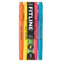 ぺんてる FITLINE 蛍光ペン 5色セット SLW11-5