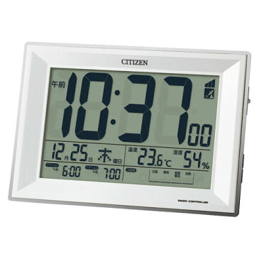 シチズン 電波置時計 パルデジットワイドDL 8RZ151-003