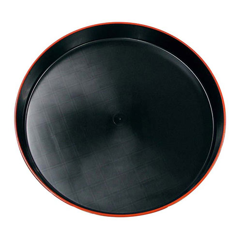 ニシキ 市松 プラ容器 黒赤フチ 50 5枚入 本体