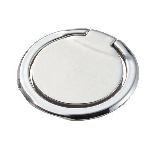 ポスト投函 エレコム ELECOM スマートフォン用ストラップ フィンガーリング 薄型 シルバー P-STRSLSV(2.0)