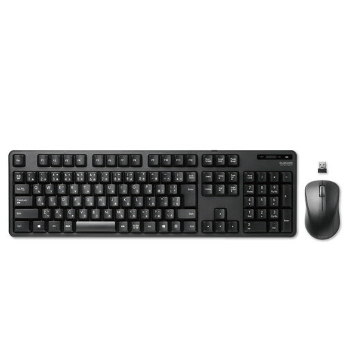 ELECOM ELECOM 무선 키보드 멤브레인 식 풀 사이즈 마우스 첨부 블랙 TK-FDM106MBK