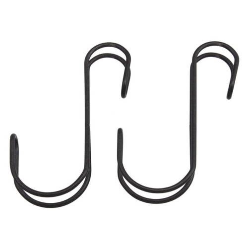 ハイロジック 横ブレ安定S字フック 中 ブラック 2個入 95350
