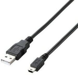 ポスト投函 エレコム ELECOM エコUSB2.0ケーブル（A-miniBタイプ） U2C-JM05BK