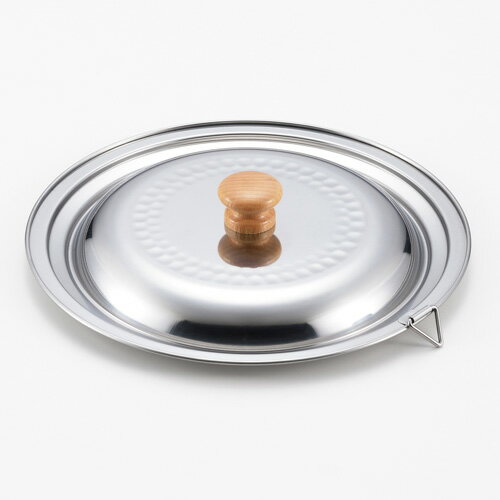 ヨシカワ ステンレス雪平鍋兼用蓋 20cm 22cm 日本製 片手鍋 IH対応 雪平鍋 目盛付き 木製ハンドル 兼用蓋 燕三条