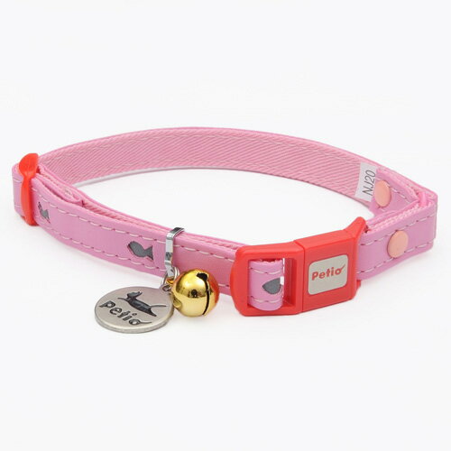 ペティオ Petio CAT COLLAR フィッシュレザーカラー ピンク