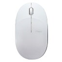 ナカバヤシ Digio2 Bluetooth BlueLEDマウス 「FLATTY」 ホワイト MUS-BKT154W(2)