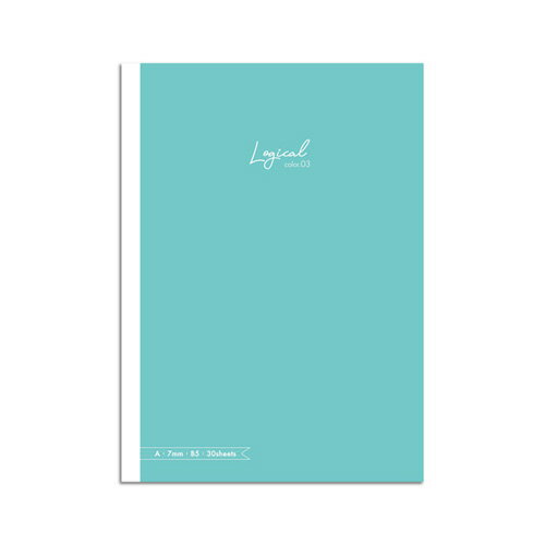 ナカバヤシ スイングロジカルカラーノート ブルー セミB5 A罫 30枚 NB504A-B-3