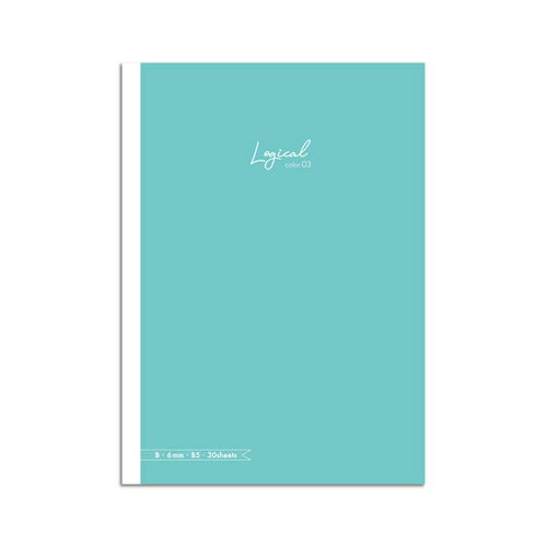 ナカバヤシ スイングロジカルカラーノート ブルー セミB5 B罫 30枚 NB504B-B-3