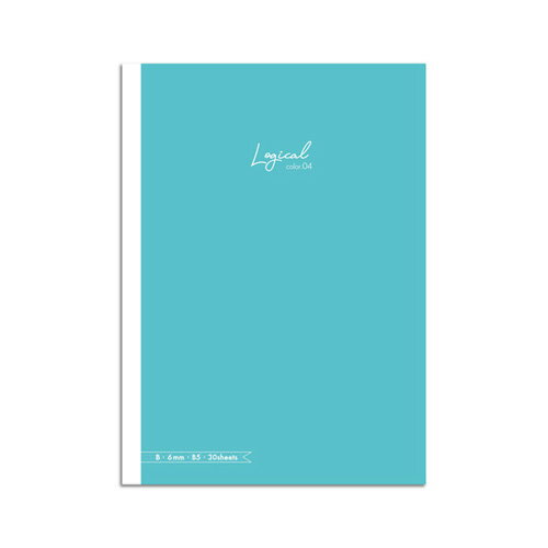 ナカバヤシ スイングロジカルカラーノート ブルー セミB5 B罫 30枚 NB504B-B-4