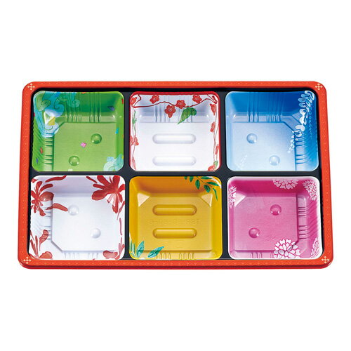 夢彩ごぜん 50枚入 TSR-BOX90-60 中仕切6 柄付