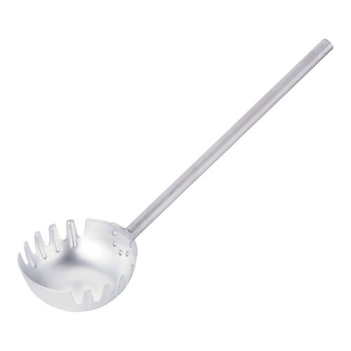 No Holes - ヒキモト アルミ製麺ひしゃく 両口 φ20cm×柄長50cm