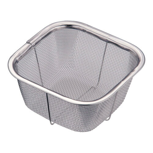 18-8 ミニ角ザル 深型 16cm
