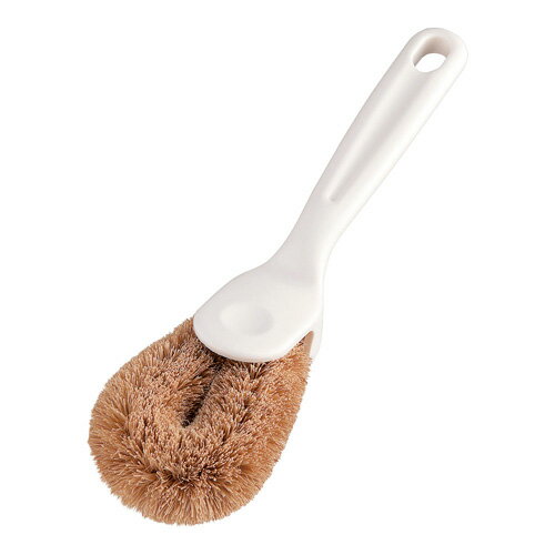 早川工業 白パームたわし ハンディ柄付