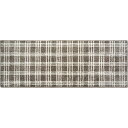 オカトー marle インテリアマット ナチュラルチェック 45×120 グレー(3)