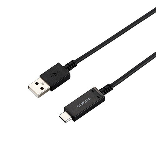 쥳 ELECOM USB֥ AC ٸεǽդ USB2.0֥ ֥å 5V/3Aб 1.2m MPA-AC12SNBK