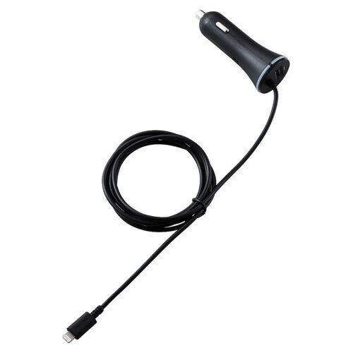 ���쥳�� ELECOM Lightning ���������㡼���㡼 iPhone iPad �� 4.8A 150cm+USBA�ݡ��� ���󥸥��������� �֥�å� M...