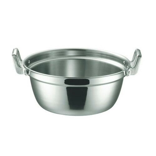 Ih/Gas Compatible - 本間製作所 IHマエストロ 3層鋼クラッド段付鍋 27cm 5.8L 本体