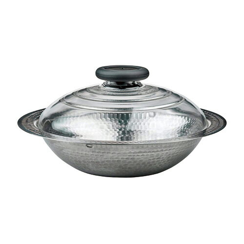 ハリオ HARIO フタがガラスのIH対応ステンレス鍋 23 雪平 MIS-23