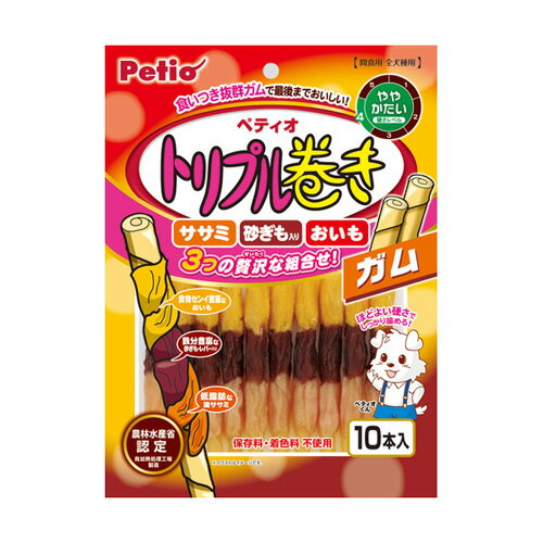 Snacks - ペティオ Petio トリプル巻き ガム 10本