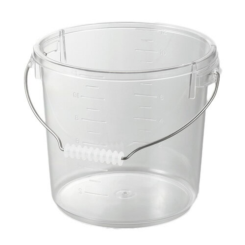 Rakuten - エンテック ポリカバケツ 10L 本体 透明 PO-24A