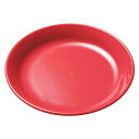 エンテック ポリプロ 小皿 12cm レッド No.1721R