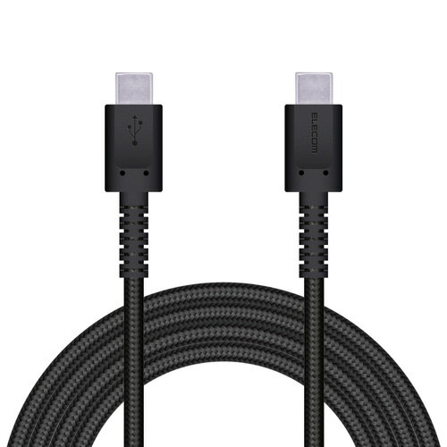 エレコム ELECOM USB2.0ケーブル Type-C オス - オス 高耐久 Power Delivery対応 2m ブラック MPA-CCS20PNBK エレコム ELECOM USB2.0ケーブル Type-C オス - オス 高耐久 Power Delivery対応 2m ブラック MPA-CCS20PNBK