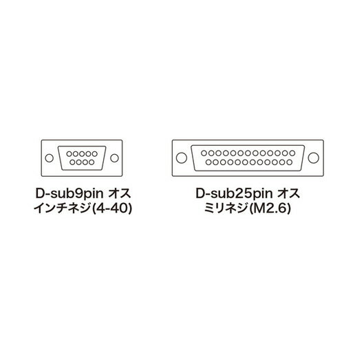 【送料無料】サンワサプライ RS-232Cケーブル 2m KRS-3102N 2