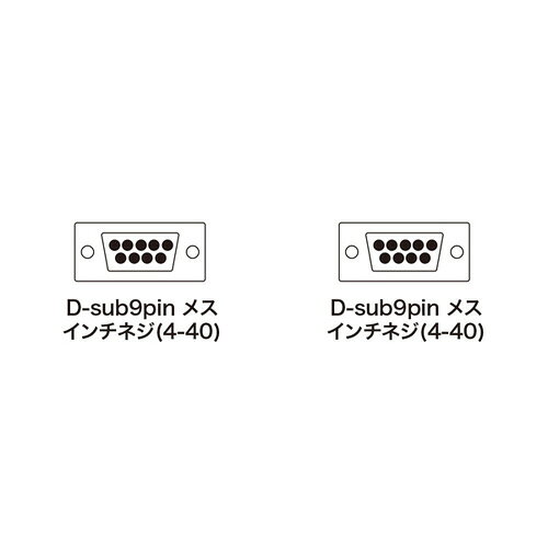 Webbyのサンワサプライ RS-232Cケーブル 5m KRS-403XF5N｜アングル2