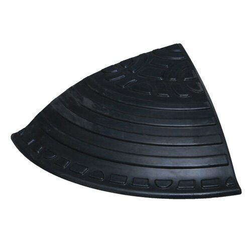 アイリスオーヤマ ゴム段差プレート コーナータイプ 高さ15mm ブラック GDP-15C