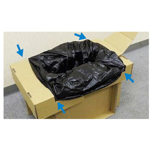 ナカバヤシ 段ボールトイレ 便利アイテム付セット ナチュラル NDT-101NA webby-14495930 Webby サンプル画像3