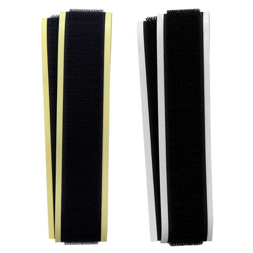 和気産業 強力面ファスナー バリバリテープ 粗面用 幅25mm×長さ500mm 黒 BR041