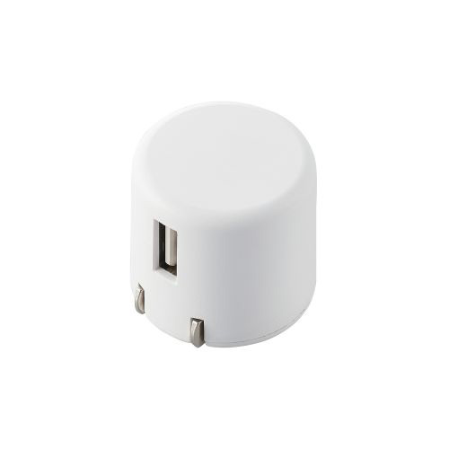 ���쥳�� ELECOM ���ޥ۽��Ŵ� AC���Ŵ� USB-A�᥹ 1�ݡ��� 1.0A���� ����ѥ��� �ۥ磻�� MPA-ACU07WH