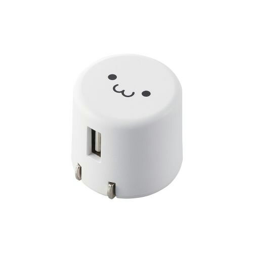 ���쥳�� ELECOM ���ޥ۽��Ŵ� AC���Ŵ� USB-A�᥹ 1�ݡ��� 1.8A���� ����ѥ��� �ۥ磻�ȥե����� MPA-ACU08WF