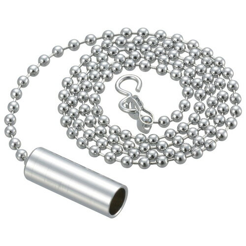 オーム電機 スイッチひもチェーン シルバー 50cm HS-L50S