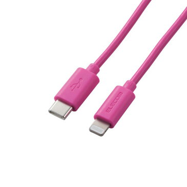 エレコム ELECOM iphone 充電 ケーブル 0.5m データ転送 タイプC-ライトニング 急速充電 Apple認証 純正品質 ピンク MPA-CL05PN