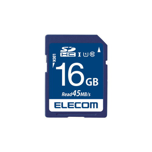 楽天Webby【送料無料】ポスト投函 エレコム ELECOM SD カード 16GB UHS-I U1 データ復旧サービス MF-FS016GU11R