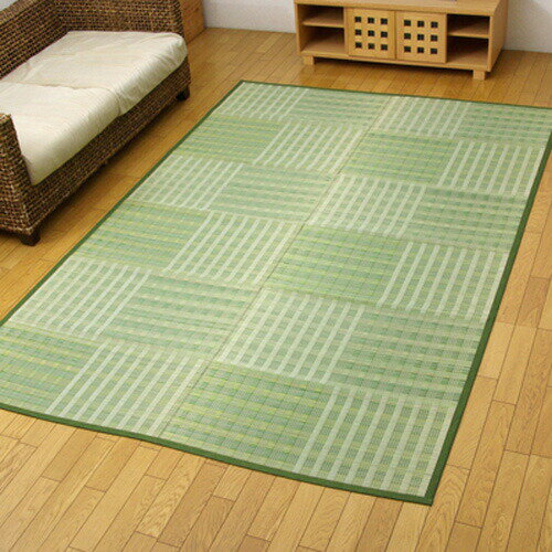 メーカー直送 イケヒコ い草花ござ カーペット dkピース グリーン 江戸間3畳 (約174×261cm) 畳 たたみ メーカー直送 イケヒコ い草花ござ カーペット dkピース グリーン 江戸間3畳 (約174×261cm) 畳 たたみ