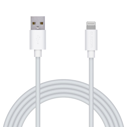 yz|Xg GR ELECOM iPhoneP[u 2m iPad iPod f[^ʐM [d USB-A Lightning zCg RoHSwߏi10j MPA-UAL20WH