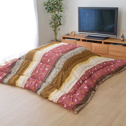 メーカー直送 イケヒコ 和柄 こたつ布団 長方形 掛け単品 こよみ ローズ 約205×245cm メーカー直送 イケヒコ 和柄 こたつ布団 長方形 掛け単品 こよみ ローズ 約205×245cm